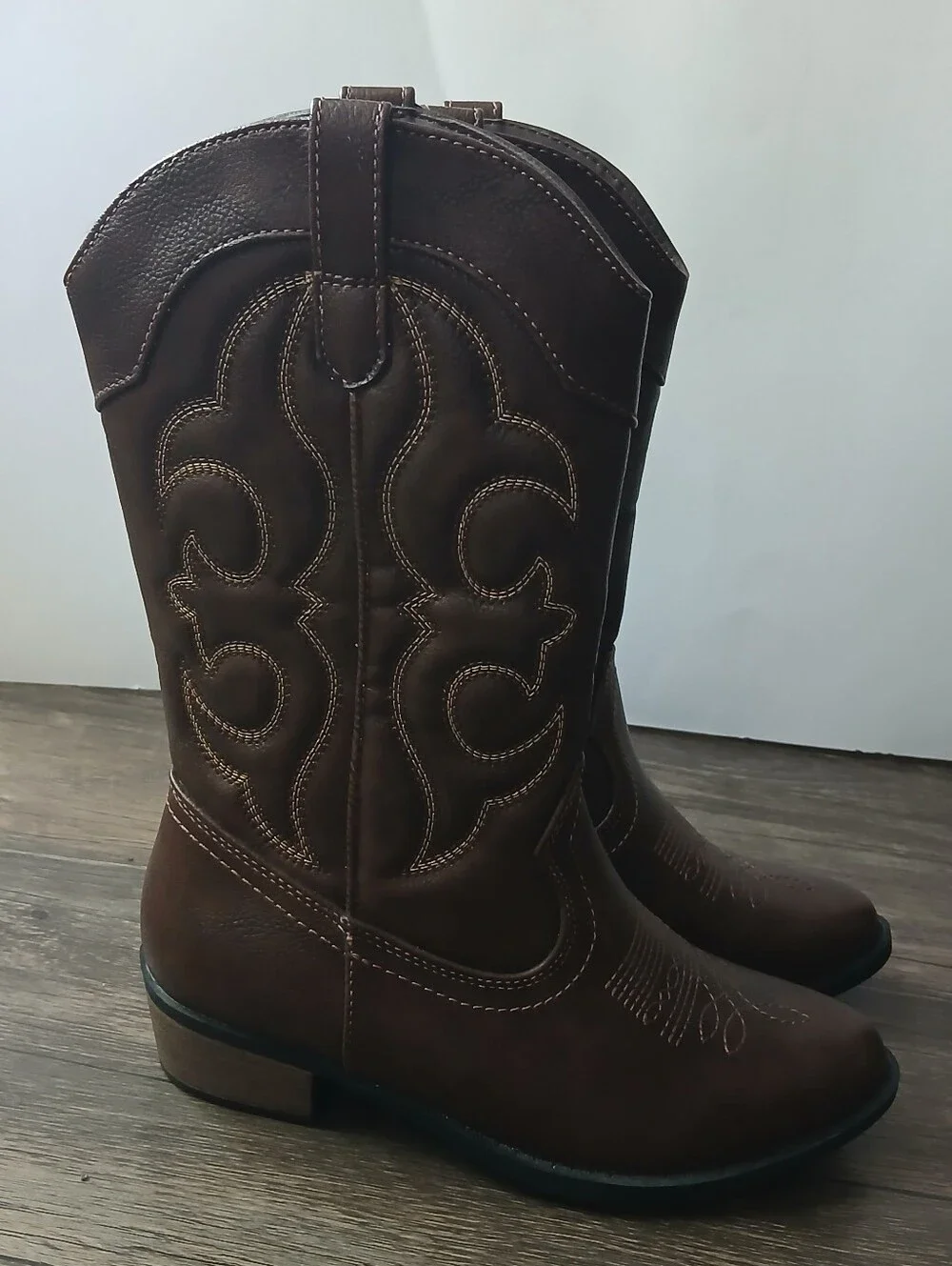 Cat & Jack Brown Tall Girls Western Boots